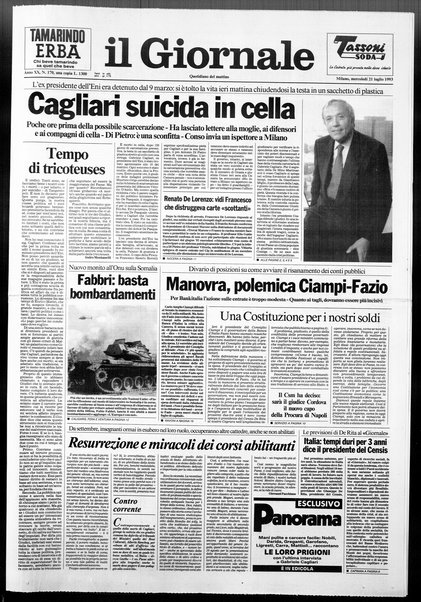 Il giornale : quotidiano del mattino